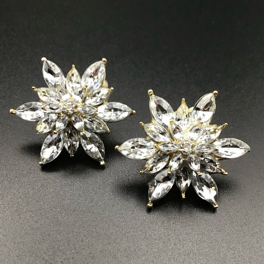 Rhinestone Burst Earrings